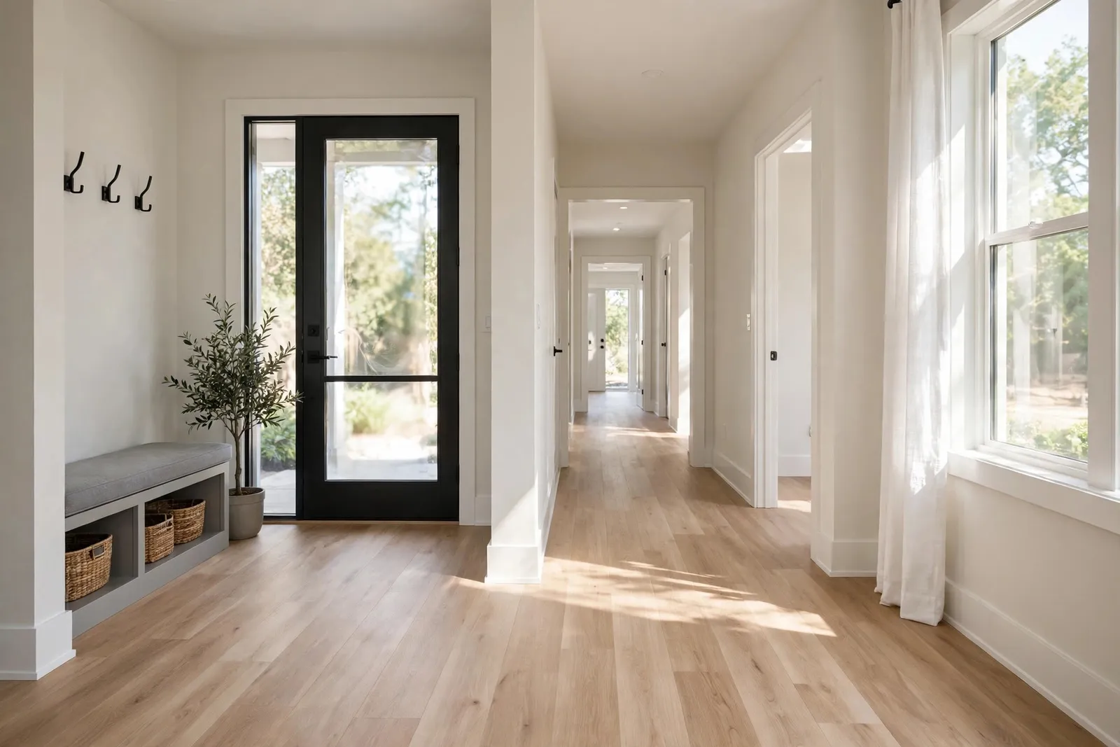 Entryway and Hallway Vinyl Flooring in Waldorf, MD by Waldorf Luxury Vinyl Plank Company