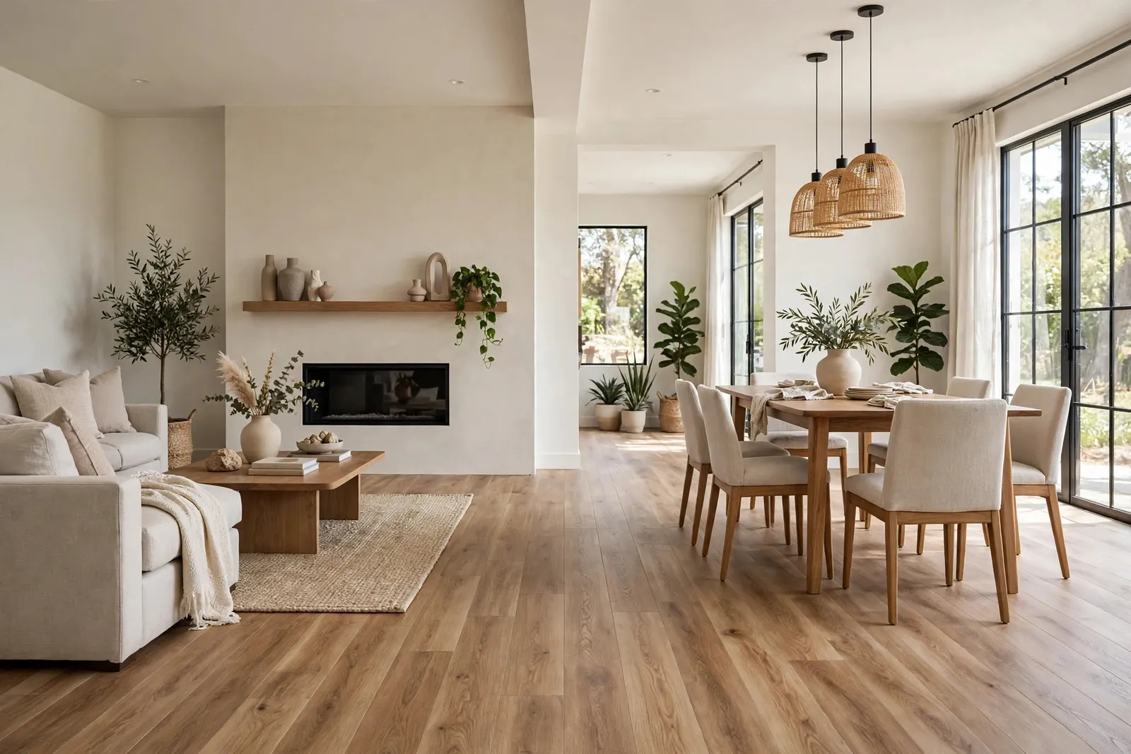 After photo, Main Level SPC Plank in St. Charles, by Waldorf Luxury Vinyl Plank Company