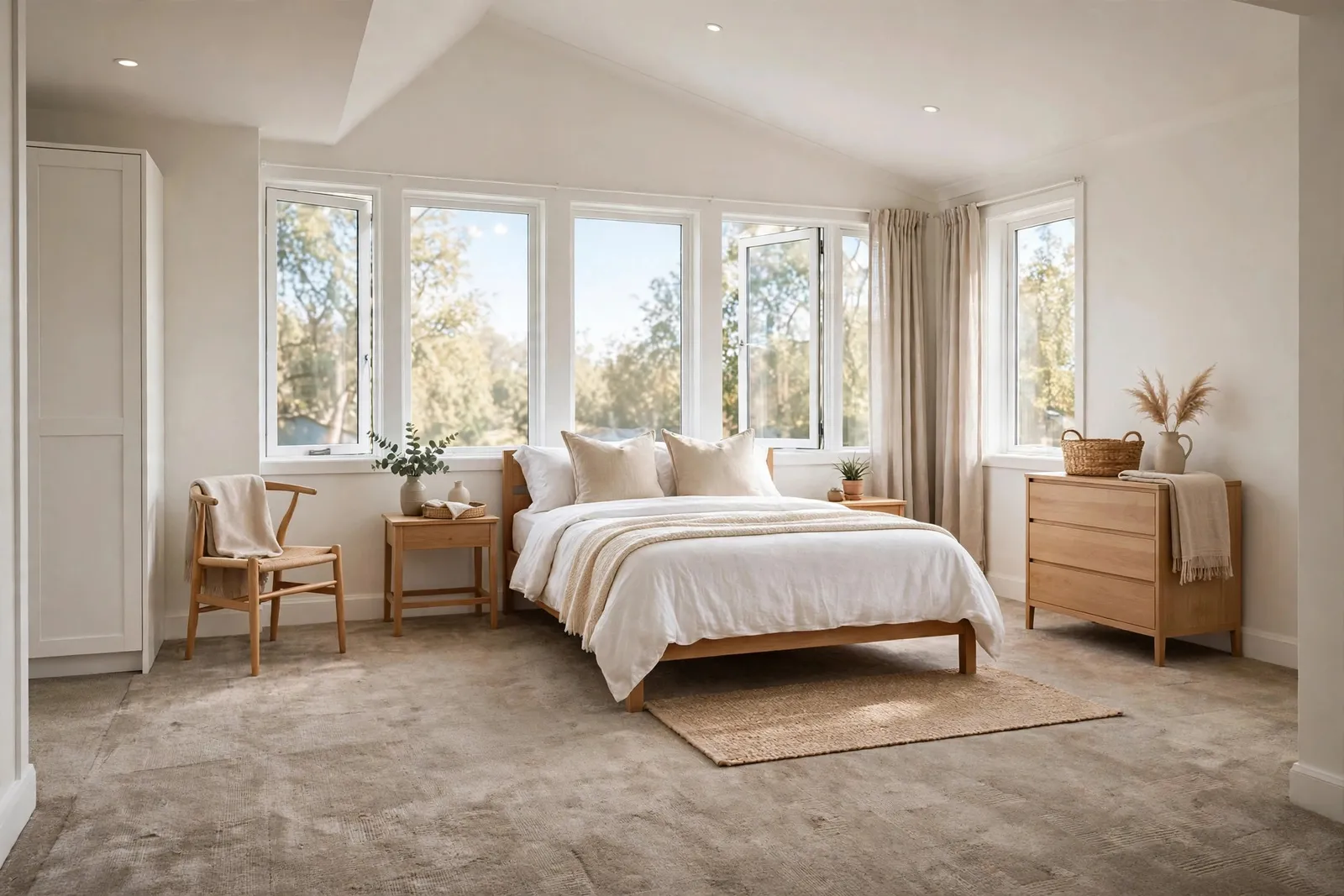 Before photo,  Upstairs Bedrooms and Hall in Pinefield, by Waldorf Luxury Vinyl Plank Company